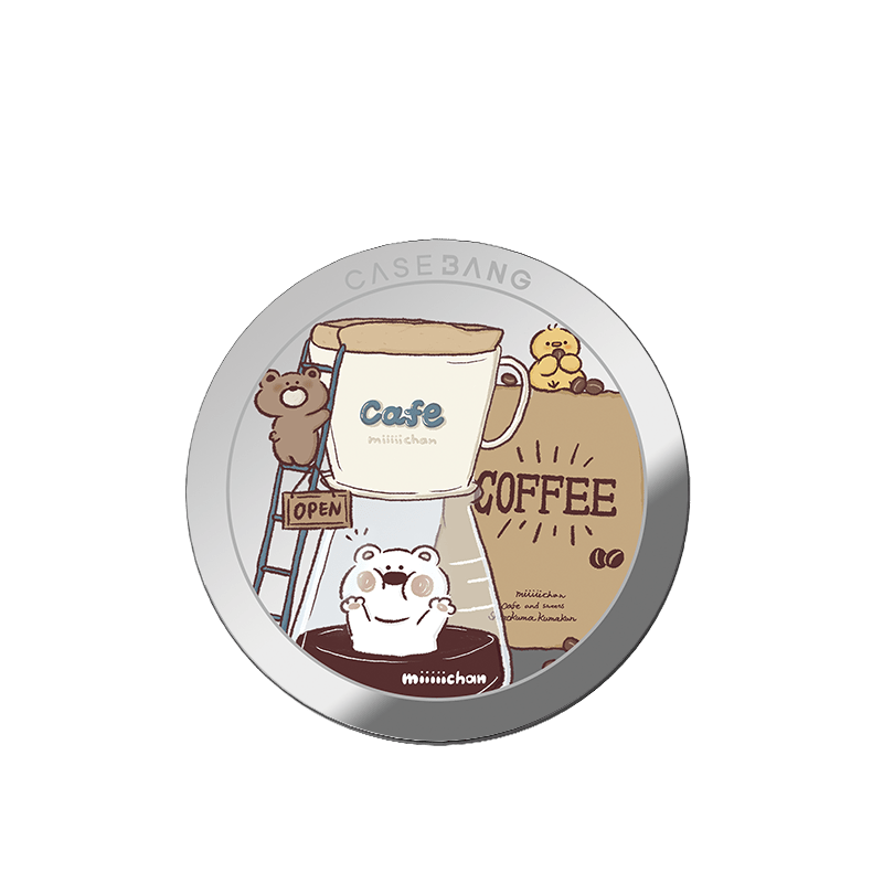 Bakery Bear MagSafe Grip Stand - CaseBangMagsafe Grip StandCaseBangCoffee BearBack Cover